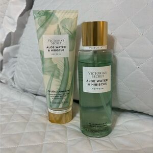 Victoria's Secret Aloe Water & Hibiscus Moisturizer and Mist Set